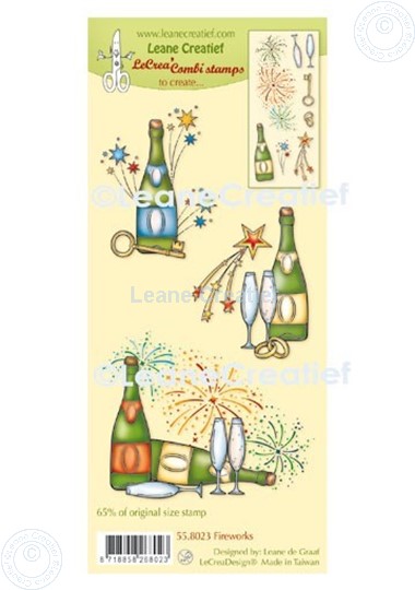 Picture of LeCreaDesign® combi clear stamp Fireworks