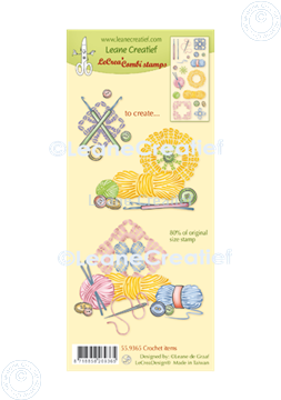 Bild von LeCreaDesign® Silikon Kombi Stempel Häkeln