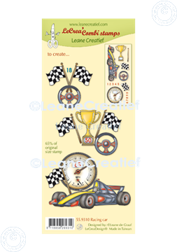 Picture of LeCreaDesign® combi clear stamp Racing car