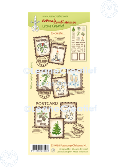 Image sur LeCreaDesign® tampon clair à combiner Timbres de Noël NL 9 différents, 3x4 cm