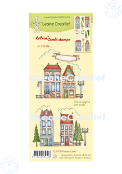 Bild von LeCreaDesign® Silikon Kombi Stempel Hausszene